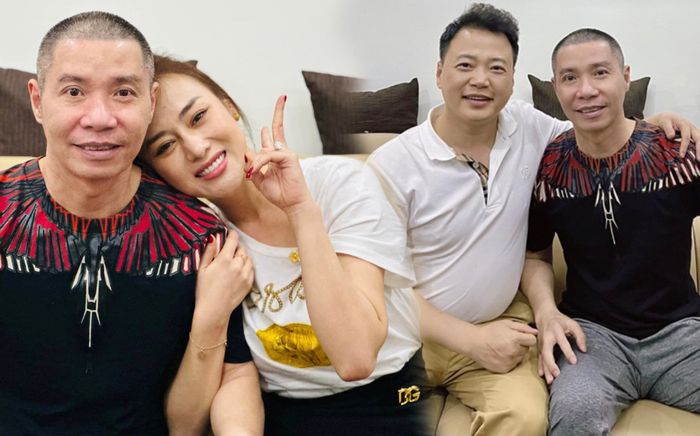 Diễn viên Phương Oanh và Shark Bình đến thăm NSND Công Lý, trang phục bất ngờ trở thành tâm điểm chú ý