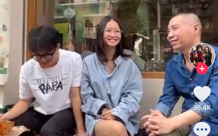 NSND Công Lý hạnh phúc chiều cuối tuần bên hai con Kiến và Tít