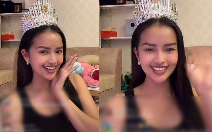 Đội vương miện danh giá để livestream, Hoa hậu Ngọc Châu bất ngờ nhận phản ứng tiêu cực