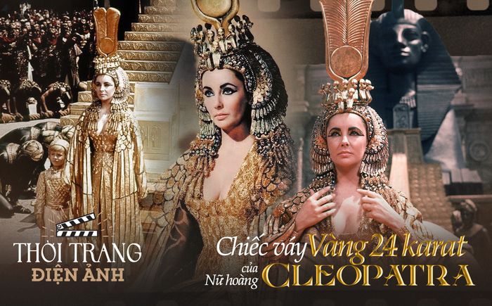 Thời trang điện ảnh: Chiếc váy 'Cleopatra' làm từ vàng 24 karat tái hiện loài chim bất tử