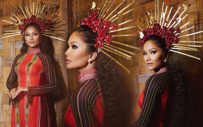 H'Hen Niê hái cà phê đính kết vương miện, thả dáng với áo dài thổ cẩm: Lọ lem Châu Á khi nào mới hết hot?