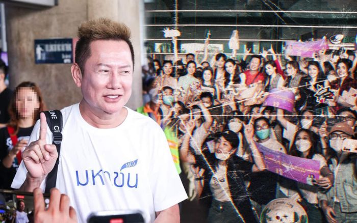 Hình ảnh 'trước và sau drama' của ông Nawat khi đến Việt Nam: Vắng fan, chủ tịch cười sượng?