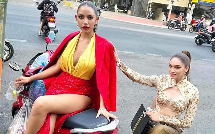 Tranh cãi dáng ngồi khó hiểu của thí sinh Miss Grand Thailand tại Việt Nam