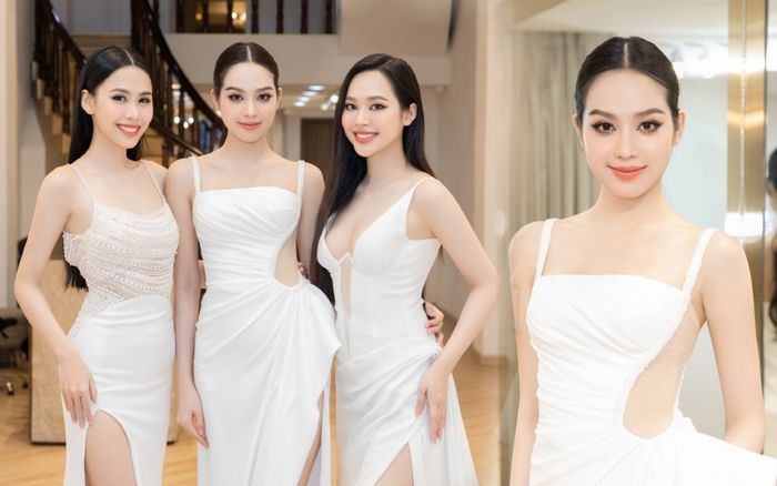 Hoa hậu Thanh Thủy lấn át 2 á hậu với visual trắng tinh khôi: Mới dao kéo mà sắc vóc đã lên hương