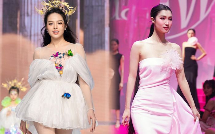 Hoa hậu Thanh Thuỷ đẹp rực rỡ khi làm vedette, 'ăn đứt' Phương Nhi ở một điểm