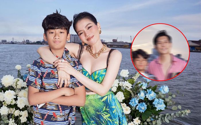 Con trai Lệ Quyên có biểu cảm lạ khi đứng cạnh Lâm Bảo Châu trong ngày sinh nhật