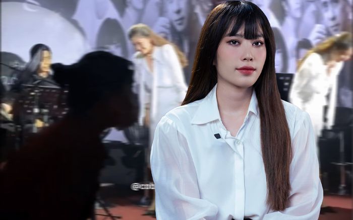 Nam Em có hành động ghi điểm với khán giả khi vừa bước lên sân khấu biểu diễn