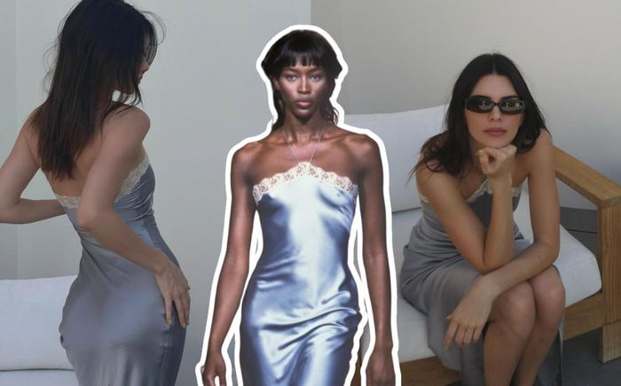 'Chân dài đắt giá nhất hành tinh' Kendall Jenner diện lại đầm cũ của Naomi Campbell