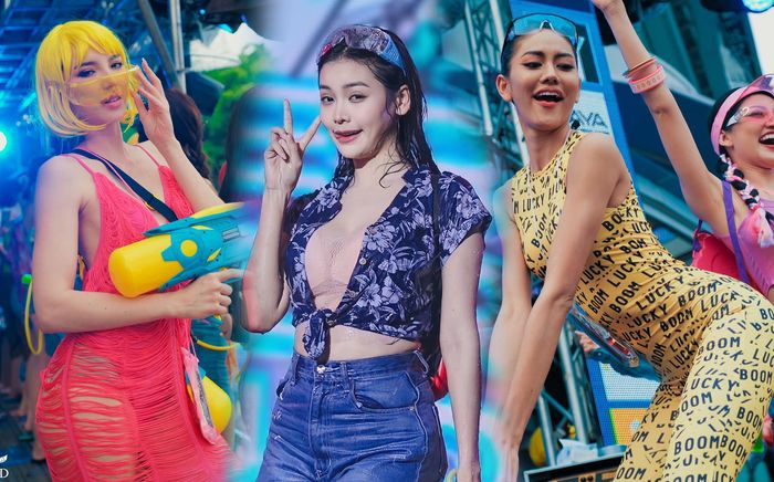Engfa Waraha bị 'chặt đẹp' bởi dàn thí sinh Miss Grand Thailand 2023 tại lễ hội té nước