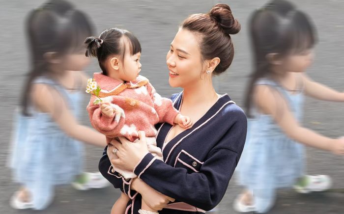 Ái nữ Cường Đôla - Đàm Thu Trang gây 'sốt' với khoảnh khắc 'tập' chăm em cực khéo