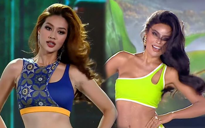 Thiên Ân bị thí sinh Miss Grand Thailand 2023 'bắt chước' kiểu hất tóc để dự thi