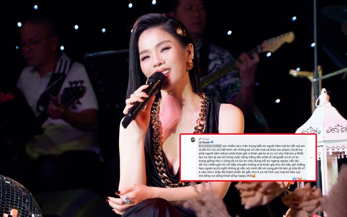 Bị nhắc nhở chuyện vô ơn với khán giả, Lệ Quyên đáp trả thẳng thắn