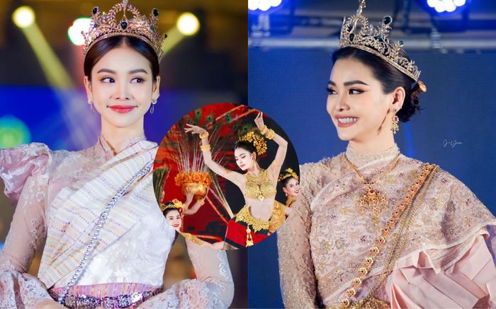 Engfa Waraha diện 'xu chiêng' dát vàng khiến fans lóa mắt, lúc kín đáo lại như hóa nữ thần