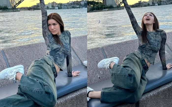 Minh Tú bỏ quên hình tượng, tạo dáng 7749 kiểu lạ cực lầy lội