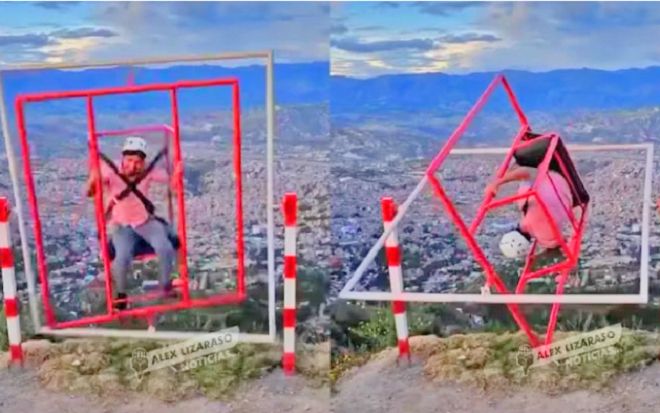 Cái kết 'thần kỳ' sau trò vòng quay mạo hiểm 360 độ khiến người đàn ông văng thẳng xuống khe núi