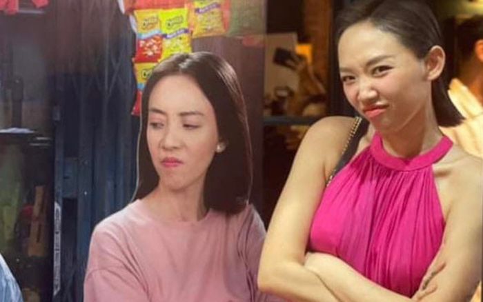 Bắt chước tạo hình Thu Trang, Tóc Tiên khiến Tiến Luật hoa mắt vì tưởng sinh đôi