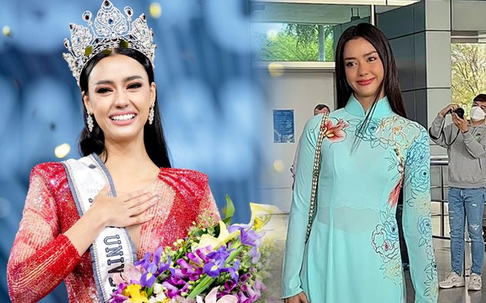 Hoa hậu Hoàn vũ Thái Lan đến Việt Nam, sân bay 'vắng tanh'