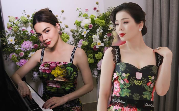 Cùng diện đầm hoa đắt đỏ, Hồ Ngọc Hà lại 'đè bẹp' Lệ Quyên: Chẳng cần kim cương vẫn sang chảnh