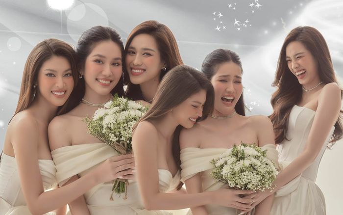 Biểu cảm cực lầy lội của Đỗ Hà - Ngọc Thảo khi góp vui trong bộ ảnh cưới của cô dâu học giỏi Phương Anh