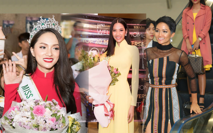 Hương Giang, Hoàng Thùy chọn áo dài ngày trở về, riêng H'Hen Niê khôn khéo đến mức khiến fan vỡ òa