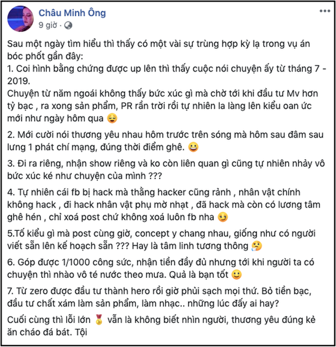 Rò rỉ đoạn hội thoại Châu Đăng Khoa khẳng định bị hại giữa scandal Orange và Lily tố ăn chặn cát-xê