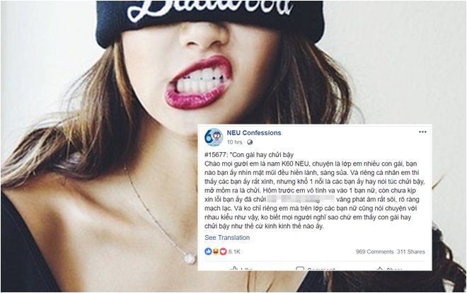 Câu Hỏi Xôn Xao Neu Confession: Bạn Nghĩ Gì Về Con Gái Chửi Bậy - Cá Tính  Hay Chỉ Khiến Người Khác Khiếp Sợ?