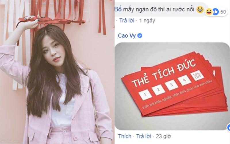 Mc Cao Vy Mở Lại Facebook, Không Gay Gắt Đáp Trả Mà Lặng Lẽ Tặng Người Chỉ  Trích Mình Tấm 'Thẻ Tích Đức'