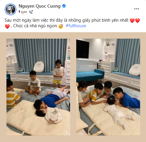 Cường Đô La chia sẻ khoảnh khắc cực đáng yêu của Subeo bên cạnh em gái Ảnh 1