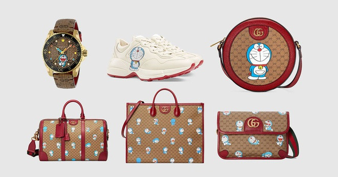 Gucci in hình Doraemon lên túi xách, quần áo bán giá ngàn đô Ảnh 2