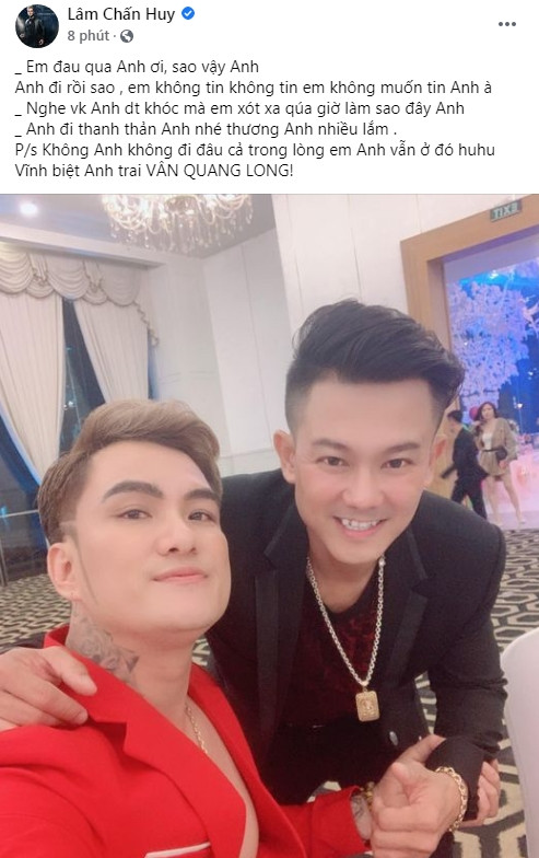 Lâm Chấn Huy tiết lộ tình trạng vợ của Vân Quang Long khi nhận tin chồng qua đời tại Mỹ Ảnh 2