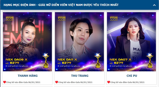 Chốt đơn đề cử hàng đầu 'Ngôi Sao Xanh 2020': Thanh Hằng - Chi Pu hay Ninh Dương Lan Ngọc thắng giải? Ảnh 1