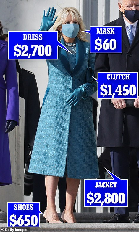 Tân Đệ nhất phu nhân Mỹ Jill Biden và Melania Trump 'so kè' trang phục cực gắt tại lễ nhậm chức Ảnh 5