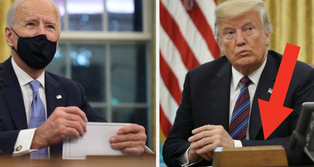 Vừa nhậm chức, ông Biden đã loại bỏ ngay nút bấm này trên bàn làm việc của ông Trump Ảnh 6