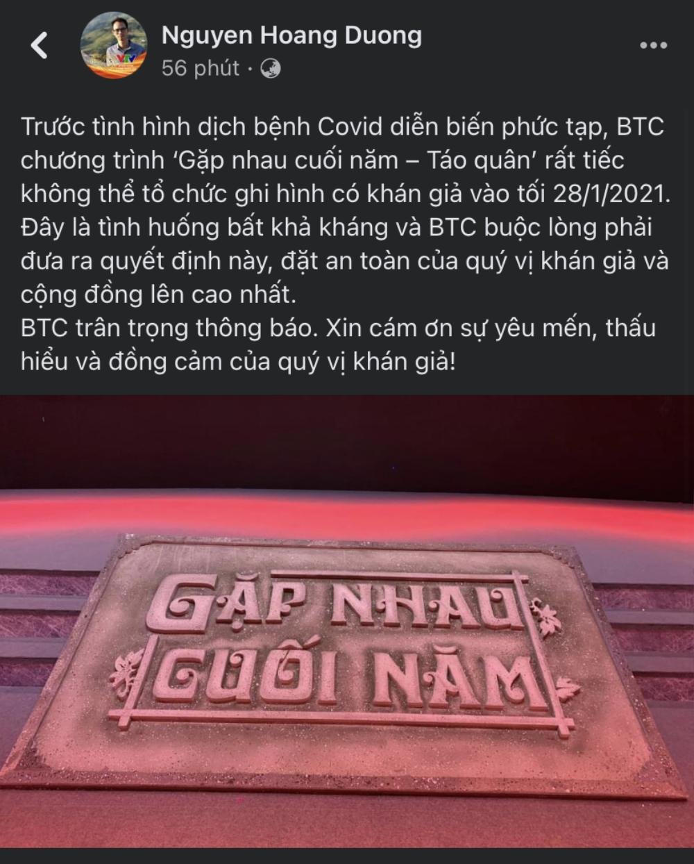 Buổi ghi hình cuối Táo Quân 2021 sẽ không có khán giả do diễn biến phức tạp của dịch Covid-19 Ảnh 3