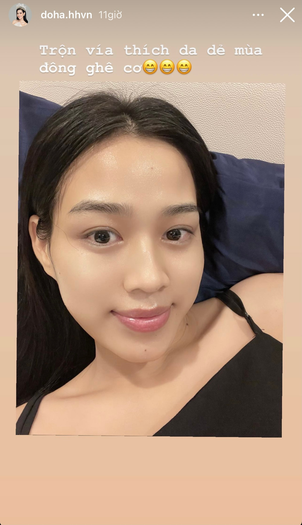 Khoe mặt mộc đẹp như hoa, Đỗ Thị Hà bỗng bị soi dấu hiệu lão hóa ở tuổi 19 Ảnh 5