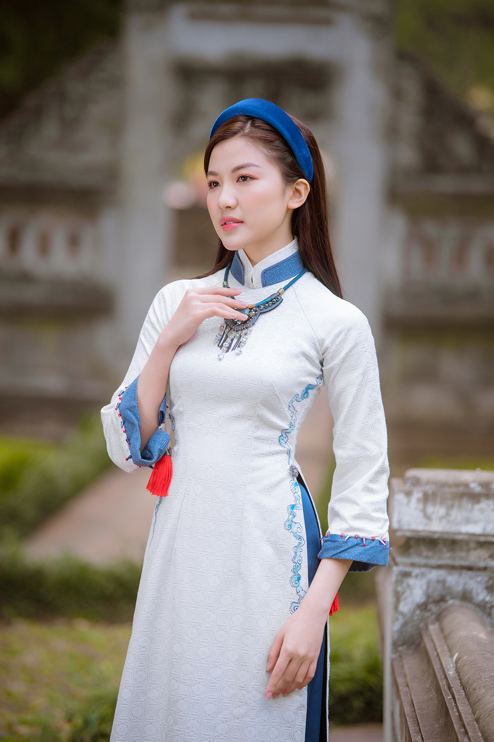 Trước thềm Tết Tân Sửu 2021, diễn viên Lương Thanh tung bộ hình áo dài đậm chất xuân Ảnh 7