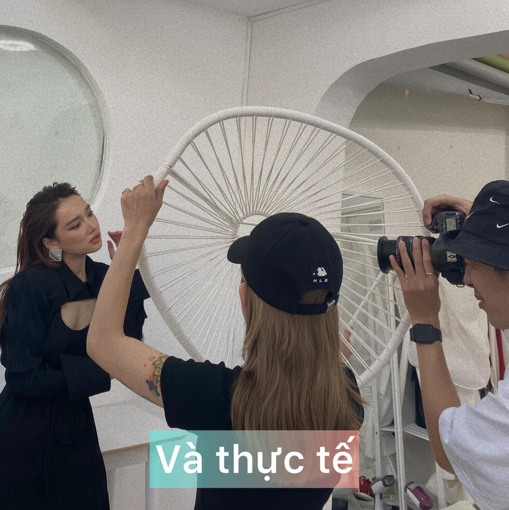 'Cười té ghế' với hậu trường sống ảo của Nhã Phương, đời thật khác 100% trên hình Ảnh 2
