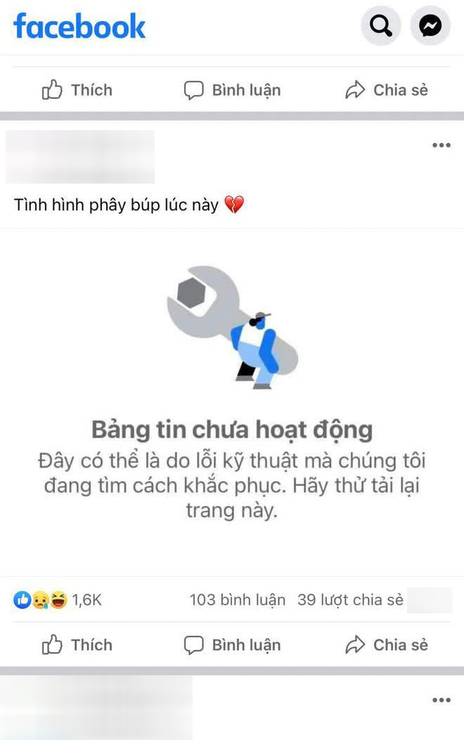 Facebook tại Việt Nam bất ngờ gặp lỗi lạ khiến nhiều người hoang mang Ảnh 4