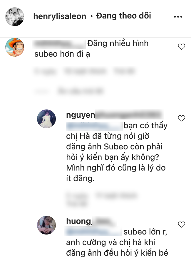 Bị chê đăng ít ảnh Subeo hơn Lisa - Leon, Hà Hồ có cách 'đáp trả' thâm sâu đầy thuyết phục? Ảnh 4 Bị chê đăng ít ảnh Subeo hơn Lisa - Leon, Hà Hồ có cách 'đáp trả' thâm sâu đầy thuyết phục? Ảnh 4