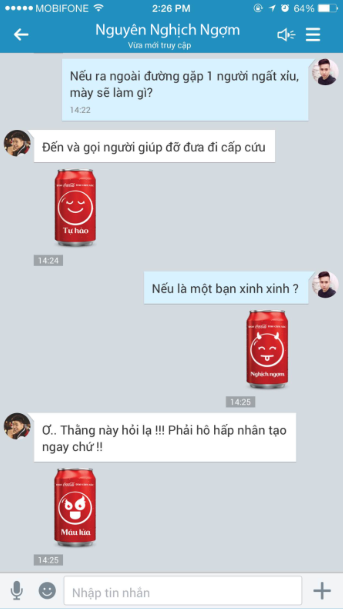 Sticker cảm xúc của Coca-Cola lập kỷ lục download trên Zalo