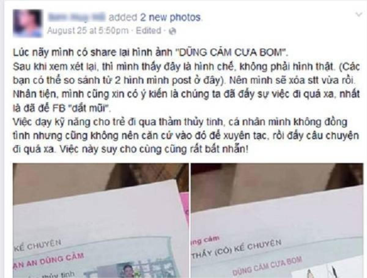 Một Facebook cho biết cộng đồng mạng đang đẩy câu chuyện đi quá xa.