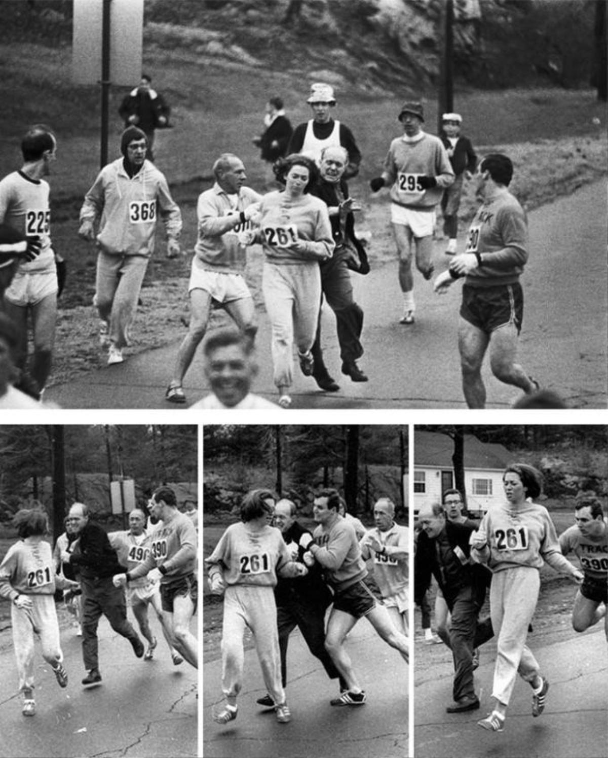 Katherine Switzer là người phụ nữ đầu tiên tham gia trong cuộc chạy marathon ở Boston vào năm 1967. Khi những người thuộc ban tổ chức nhận ra rằng có một phụ nữ đang chạy, họ đã cố bắt cô lại.