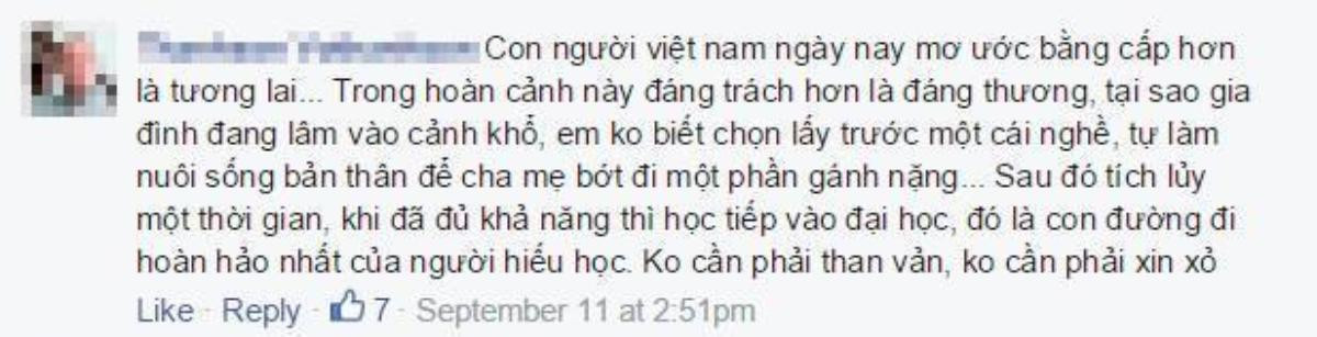 300 ngan dong hoc phi - Cmt khong hoc dai hoc