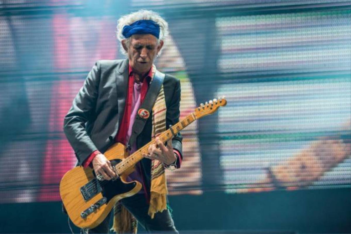 Tay guitar kỳ cựu Keith Richards.