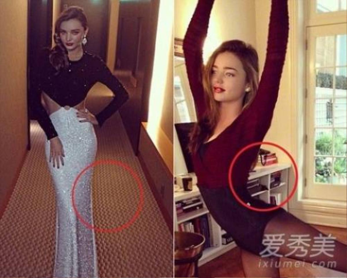 Miranda Kerr như dị dạng vì photoshop quá đà.