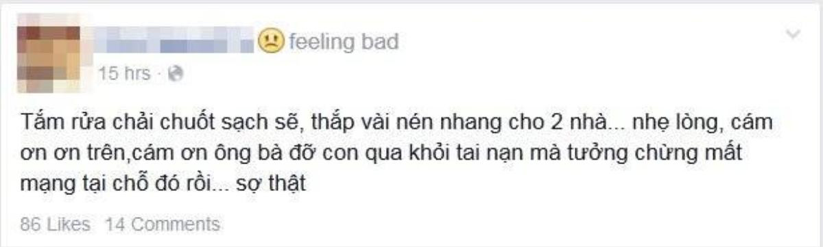 Sau khi bình tâm lại, anh chàng nhanh chân này cũng chia sẻ về khoảng khắc "hú vía" vừa qua.