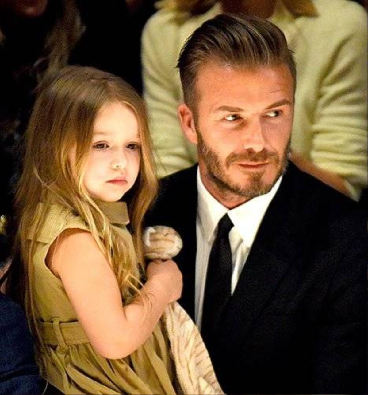 Becks và cô con gái cưng Harper.