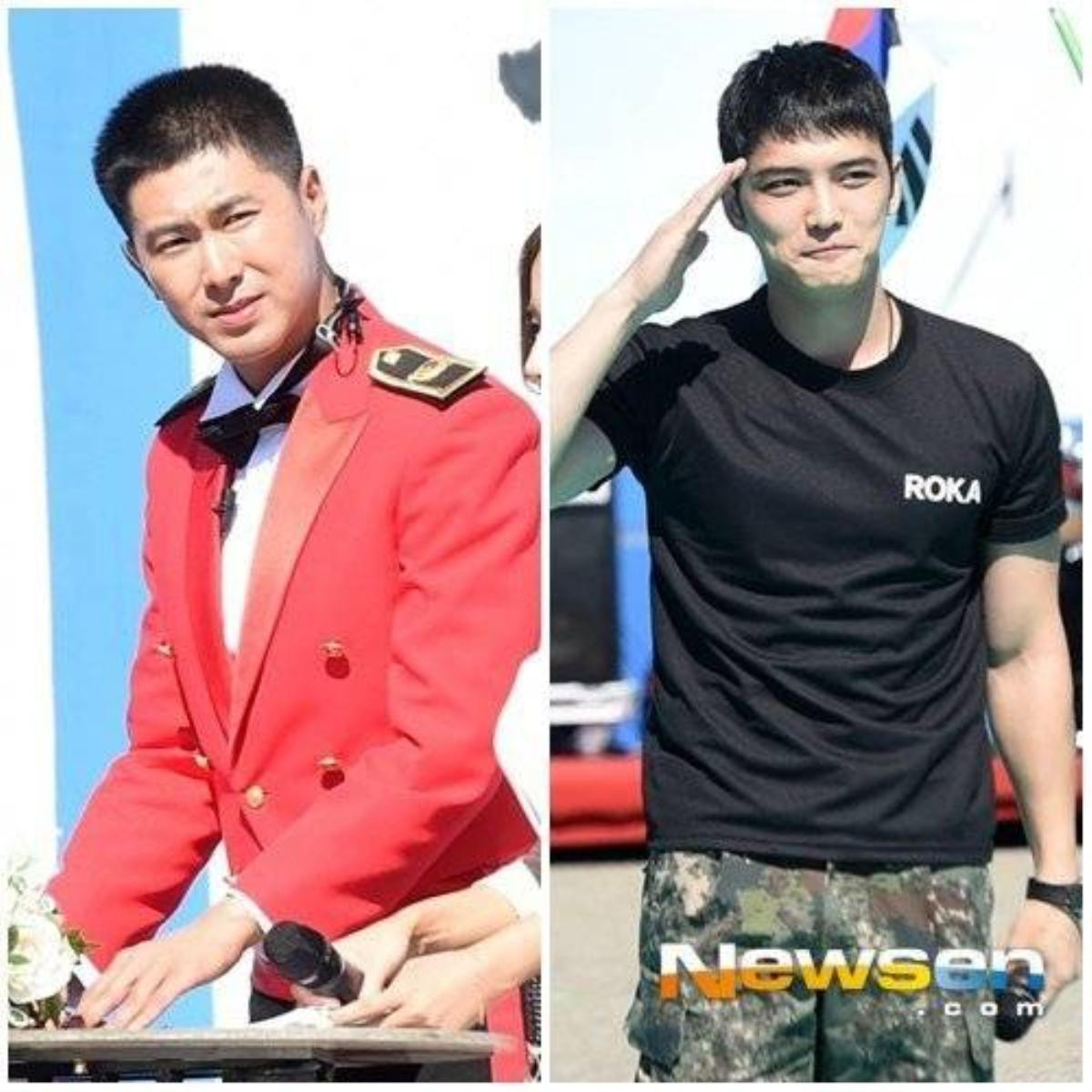 Yunho và Jaejoong xuất hiện tại cùng một sự kiện trong quân đội.