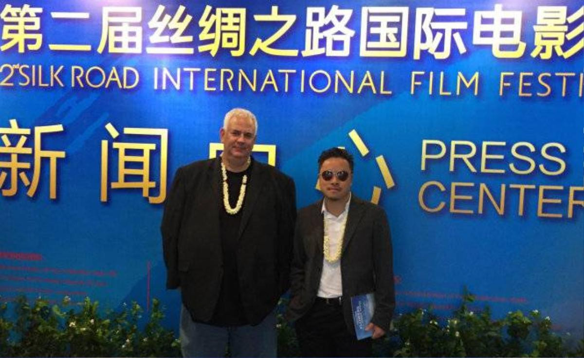 ¡o diÅn Victor Vi và ông Michael Werner cça hãng phát hành Fortissimo Films t¡i LHPQT Silk Road, Phúc Châu, Trung QuÑc¢nh: NVCC