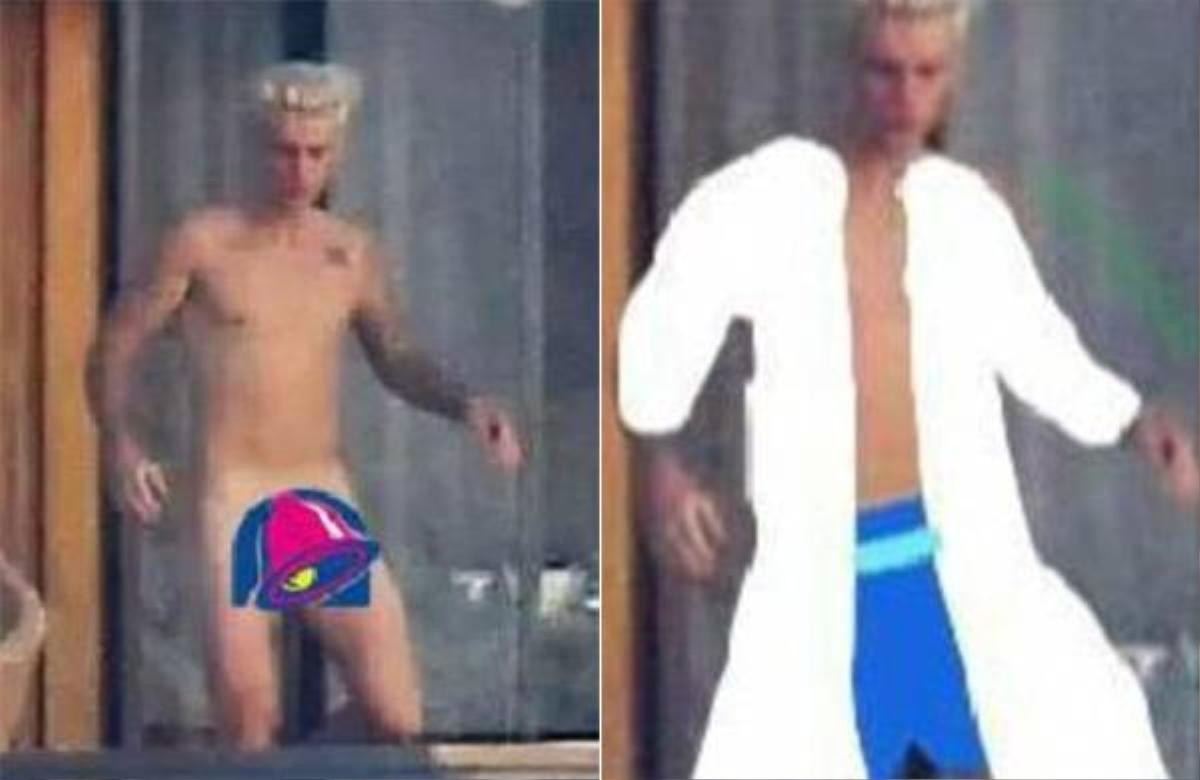 Ảnh nude của Justin Bieber bị chế hài hước Ảnh 1